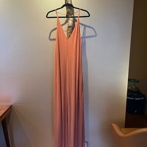 Reformation Peach Maxi Dress
